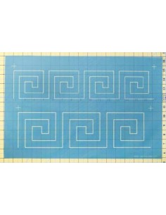 Full Line Stencil Quilting Greek Key Border